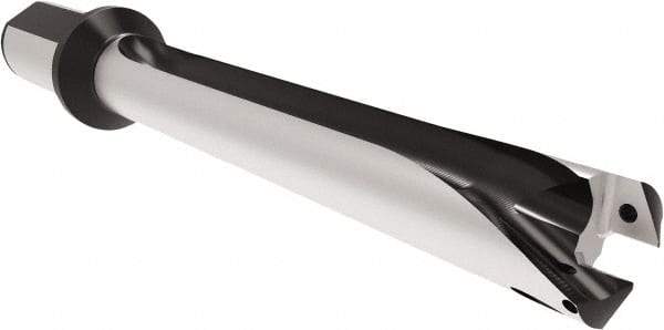 Allied Machine and Engineering - Series 32, 32 to 35mm Diam, 1-1/2" Diam Straight Shank with Flange, Straight Flute Spade Drill - 9-41/64" Max Depth, 14.5689" OAL, Standard Length, Through Coolant - Industrial Tool & Supply