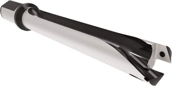 Allied Machine and Engineering - Series 29, 29 to 31.99mm Diam, 32mm Diam Straight Shank with Flange, Straight Flute Spade Drill - 319.9mm Max Depth, 423.6mm OAL, Long Length, Through Coolant - Industrial Tool & Supply