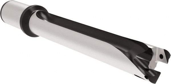 Allied Machine and Engineering - Series 29, 29 to 31.99mm Diam, 32mm Diam Straight Shank with Flange, Straight Flute Spade Drill - 319.9mm Max Depth, 423.6mm OAL, Long Length, Through Coolant - Industrial Tool & Supply