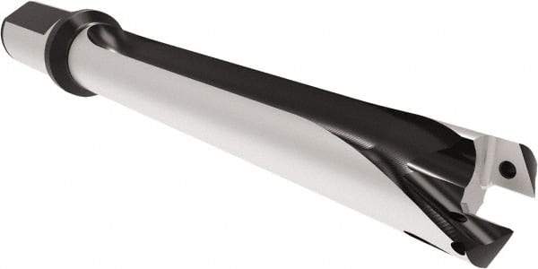 Allied Machine and Engineering - Series 29, 29 to 31.99mm Diam, 1-1/4" Diam Straight Shank with Flange, Straight Flute Spade Drill - 12-19/32" Max Depth, 16-19/32" OAL, Long Length, Through Coolant - Industrial Tool & Supply