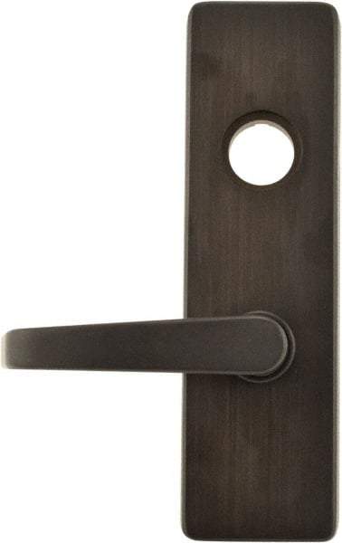 Stanley - Oil Rubbed Bronze Finish, Steel Lever Trim - Left Hand Reverse, For Exit Devices - Industrial Tool & Supply