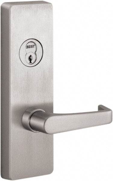 Stanley - Satin Stainless Steel Finish, Steel Lever Trim - Nonhanded, For Exit Devices - Industrial Tool & Supply