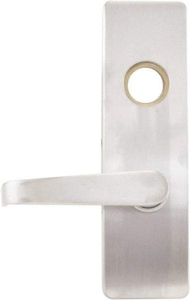 Stanley - Satin Stainless Steel Finish, Steel Lever Trim - Left Hand, For Exit Devices - Industrial Tool & Supply