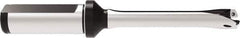 Allied Machine and Engineering - Series 13, 13 to 13.99mm Diam, 3/4" Diam Straight Shank with Flange, Straight Flute Spade Drill - 1-61/93" Max Depth, 4-43/51" OAL, Standard Length, Through Coolant - Industrial Tool & Supply