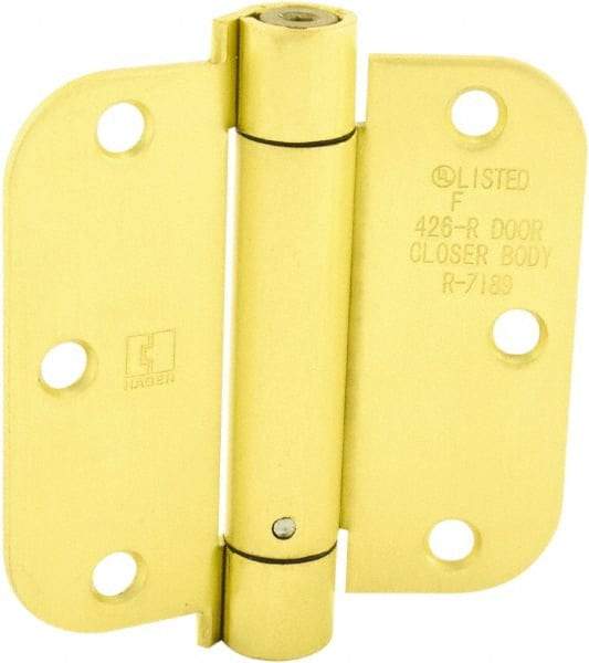 Hager - Specialty Hinges   Type: Self Closing Hinge    Length (Inch): 3-1/2 - Industrial Tool & Supply