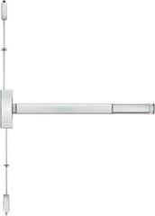 Stanley - Left & Right Hand, Surface Vertical Rod - Satin Stainless Steel Finish, 28 to 36" Door Width, Grade 1 - Industrial Tool & Supply