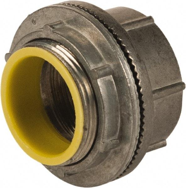 Hubbell-Raco - 3-1/2" Trade, Die Cast Zinc Threaded Rigid/Intermediate (IMC) Conduit Hub - Insulated - Industrial Tool & Supply
