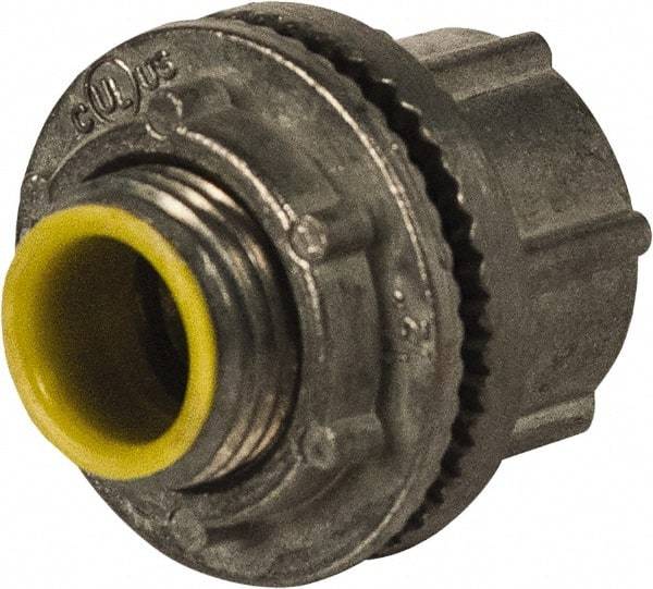 Hubbell-Raco - 1/2" Trade, Die Cast Zinc Threaded Rigid/Intermediate (IMC) Conduit Hub - Insulated - Industrial Tool & Supply