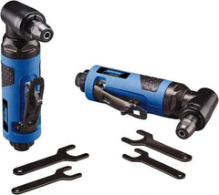 Norton - 2" Max Disc, 22,000 RPM, Pneumatic Handheld Disc Sander - 1/4" Inlet, 0.45 hp, 90 psi - Industrial Tool & Supply