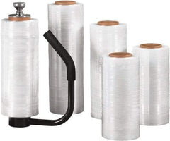 Made in USA - 12" x 1,500' 90 Gauge Clear Cast Hand Stretch Film - Industrial Tool & Supply