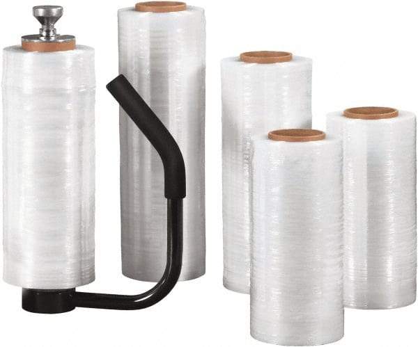 Made in USA - 15" x 1,500' 90 Gauge Clear Cast Hand Stretch Film - Industrial Tool & Supply