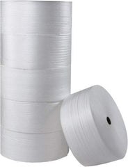 Made in USA - 1,250' Long x 18" Wide x 1/16" Thick, Foam Roll - White - Industrial Tool & Supply