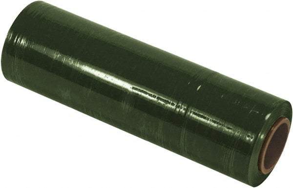 Made in USA - 18" x 1,500' 80 Gauge Green Cast Hand Stretch Film - Industrial Tool & Supply