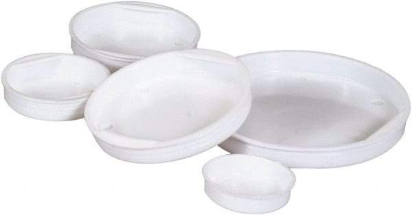 Made in USA - 23-1/4" Wide x 24-1/2" Long x 16-1/4" High Round Mailing Tube End Caps - White - Industrial Tool & Supply