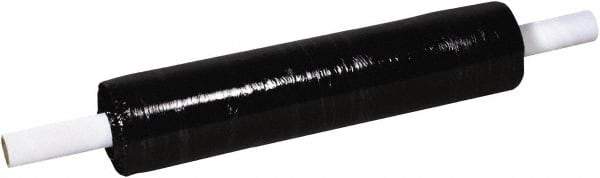 Made in USA - 20" x 1,000' 80 Gauge Black Extended Core Cast Stretch Film - Industrial Tool & Supply