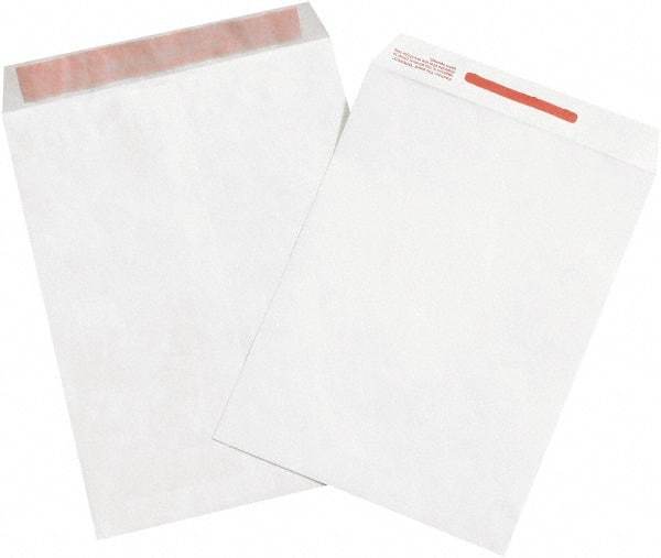 Dupont - 13" Long x 10" Wide Peel-Off Self-Seal Tyvek Flat Catalog Envelopes - White - Industrial Tool & Supply