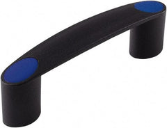 Electro Hardware - 5.2" Between Centers 1/4-20 Hole, Polyamide External Pull Handle - 1.14" Handle Width, 1.34" Handle Height, 6.42" OAL, Plastic Finish - Industrial Tool & Supply