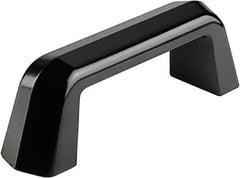 Electro Hardware - 5.16" Between Centers M8 Hole, Duroplast External Pull Handle - 0.79" Handle Width, 2.17" Handle Height, 6.5" OAL, Plastic Finish - Industrial Tool & Supply