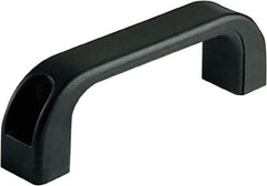 Electro Hardware - 9-1/4" Between Centers 0.41" Hole, Polyamide External Pull Handle - 0.98" Handle Width, 2.13" Handle Height, 10.24" OAL, Plastic Finish - Industrial Tool & Supply