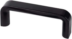 Electro Hardware - 4.29" Between Centers M6 Hole, Duroplast External Pull Handle - 0.83" Handle Width, 1.77" Handle Height, 4.88" OAL, Plastic Finish - Industrial Tool & Supply