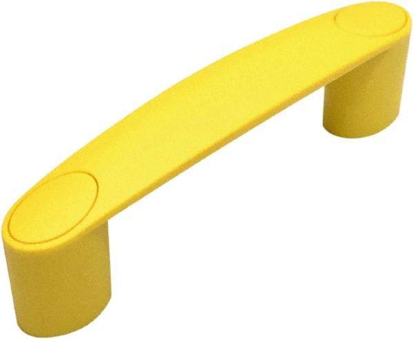 Electro Hardware - 3.66" Between Centers 0.33" Hole, Polyamide External Pull Handle - 0.79" Handle Width, 1.89" Handle Height, 4.57" OAL, Plastic Finish - Industrial Tool & Supply