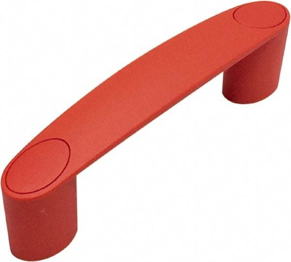 Electro Hardware - 3.66" Between Centers 0.33" Hole, Polyamide External Pull Handle - 0.79" Handle Width, 1.89" Handle Height, 4.57" OAL, Plastic Finish - Industrial Tool & Supply