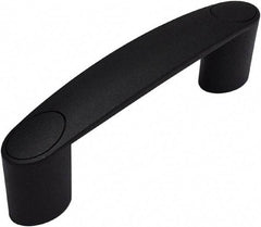 Electro Hardware - 3.66" Between Centers 0.33" Hole, Polyamide External Pull Handle - 0.79" Handle Width, 1.77" Handle Height, 4.57" OAL, Plastic Finish - Industrial Tool & Supply