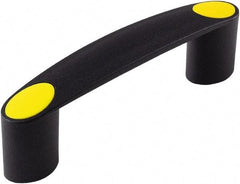 Electro Hardware - 3.66" Between Centers 1/4-20 Hole, Polyamide External Pull Handle - 0.79" Handle Width, 1.34" Handle Height, 4.57" OAL, Plastic Finish - Industrial Tool & Supply