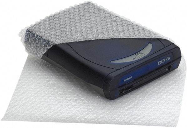 Made in USA - 300' Long x 12" Wide x 3/16" Thick, Bubble Roll - Clear - Industrial Tool & Supply