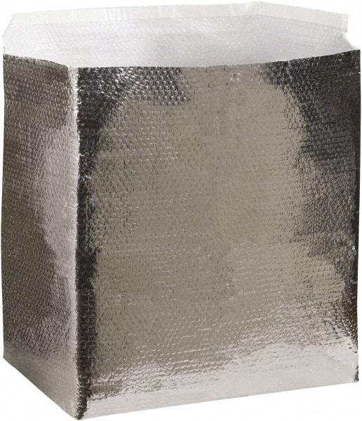 Made in USA - 18" Long x 12" Wide x 12" High x 3/16" Thick Box Liner - Silver, Case - Industrial Tool & Supply