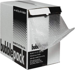 Made in USA - 50' Long x 24" Wide x 1/2" Thick, Bubble Roll - Clear - Industrial Tool & Supply