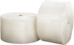 Made in USA - 250' Long x 24" Wide x 1/2" Thick, Bubble Roll - Clear - Industrial Tool & Supply
