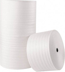Made in USA - 900' Long x 24" Wide x 1/16" Thick, Polyethylene Foam - White - Industrial Tool & Supply