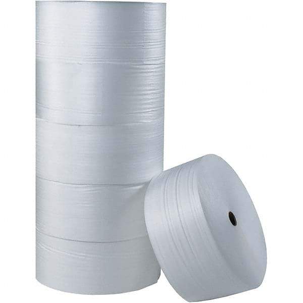 Made in USA - 550' Long x 72" Wide x 1/8" Thick, Foam Roll - White - Industrial Tool & Supply