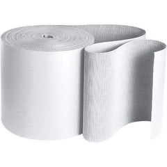 Made in USA - 250' Long x 48" Wide, Singleface Roll - White - Industrial Tool & Supply