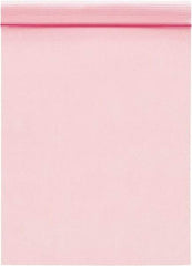 Value Collection - 5" Long x 3" Wide, 2 mil Thick, Self Seal Antistatic Poly Bag - Pink, Standard Grade - Industrial Tool & Supply