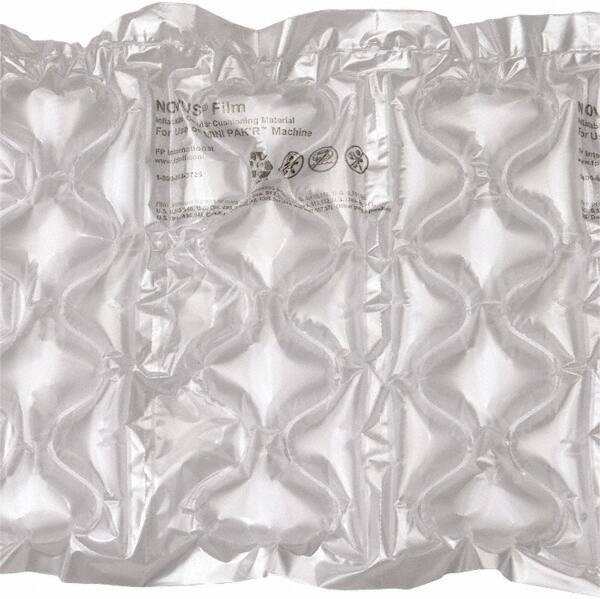 Made in USA - 6" Wide x 1-1/4" Thick, Air Pillows - Clear - Industrial Tool & Supply
