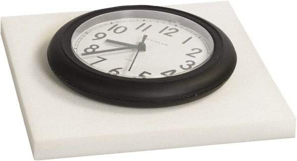 Made in USA - 12" Wide x 1" Thick, Foam Sheets - White - Industrial Tool & Supply