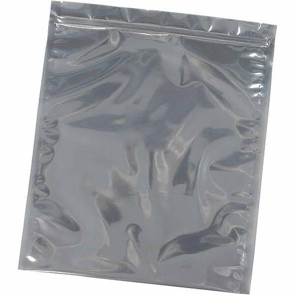 Made in USA - 6" Long x 4" Wide, 3 mil Thick, Self Seal Recloseable Zip Top Static Protection Bag - Transparent, Standard Grade - Industrial Tool & Supply