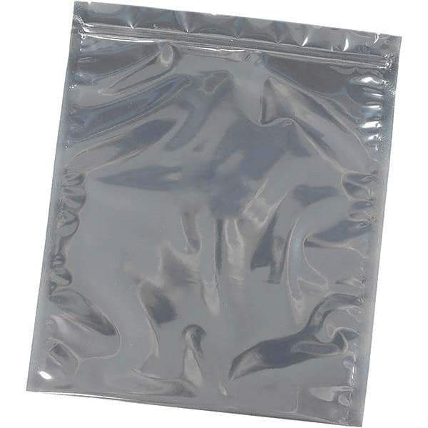 Made in USA - 10" Long x 8" Wide, 3 mil Thick, Self Seal Recloseable Zip Top Static Protection Bag - Transparent, Standard Grade - Industrial Tool & Supply