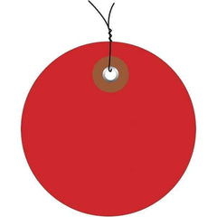 Made in USA - Safety & Facility Blank Tag - Red Vinyl - Industrial Tool & Supply