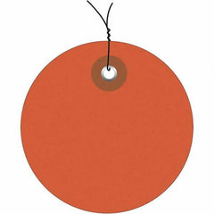 Made in USA - Safety & Facility Blank Tag - Orange Vinyl - Industrial Tool & Supply