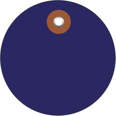 Made in USA - Safety & Facility Blank Tag - Blue Vinyl - Industrial Tool & Supply