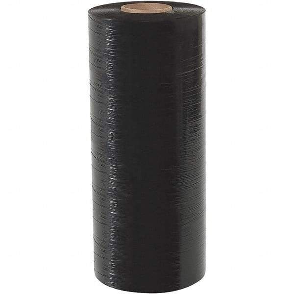Made in USA - 20" x 5,000' 80 Gauge Black Blown Machine Stretch Film - Industrial Tool & Supply