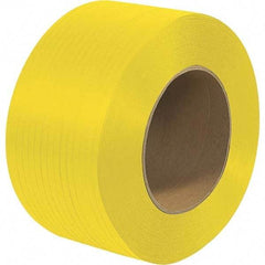 Made in USA - 18,000' Long x 1/4" Wide, Coil Case Polypropylene Strapping - 200 Lb Capacity, 0.022" Thick - Industrial Tool & Supply