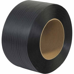 Made in USA - 6,600' Long x 1/2" Wide, Coil Case Polypropylene Strapping - 500 Lb Capacity, 0.026" Thick - Industrial Tool & Supply