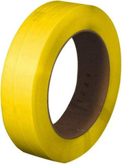 Made in USA - 7,200' Long x 1/2" Wide, Coil Case Polypropylene Strapping - 500 Lb Capacity, 0.022" Thick - Industrial Tool & Supply