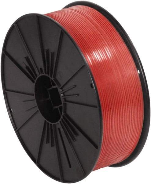 Made in USA - 7,000" Long, Bag Tie - Red - Industrial Tool & Supply