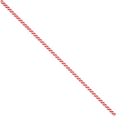 Made in USA - 5" Long, Bag Tie - Red/White - Industrial Tool & Supply