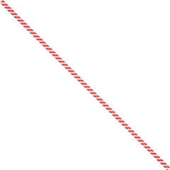 Made in USA - 4" Long, Bag Tie - Red/White - Industrial Tool & Supply